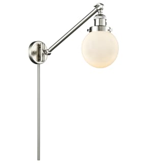 A thumbnail of the Innovations Lighting 237-6 Beacon Brushed Satin Nickel / Matte White