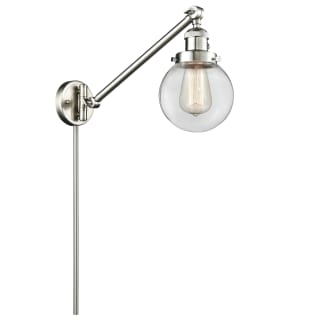 A thumbnail of the Innovations Lighting 237-6 Beacon Brushed Satin Nickel / Clear