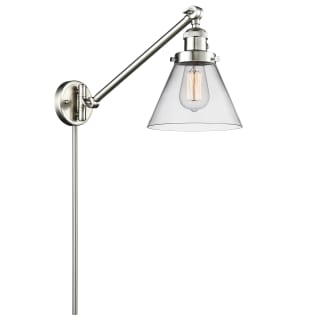 A thumbnail of the Innovations Lighting 237 Large Cone Satin Brushed Nickel / Clear