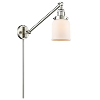 A thumbnail of the Innovations Lighting 237 Small Bell Satin Brushed Nickel / Matte White Cased
