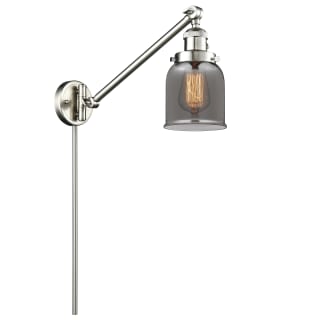 A thumbnail of the Innovations Lighting 237 Small Bell Satin Brushed Nickel / Smoked