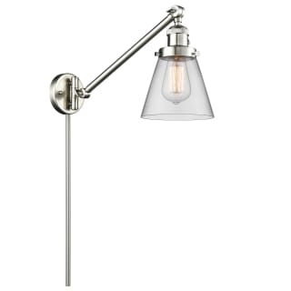 A thumbnail of the Innovations Lighting 237 Small Cone Satin Brushed Nickel / Clear