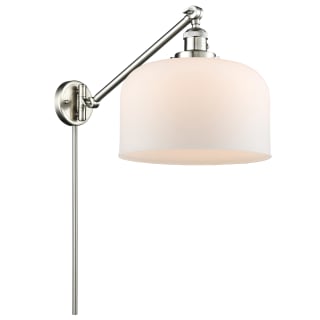 A thumbnail of the Innovations Lighting 237 X-Large Bell Brushed Satin Nickel / Matte White Cased