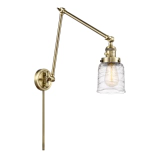 A thumbnail of the Innovations Lighting 238-30-8 Bell Sconce Antique Brass / Deco Swirl