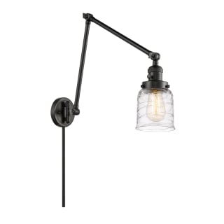 A thumbnail of the Innovations Lighting 238-30-8 Bell Sconce Matte Black / Deco Swirl