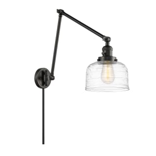 A thumbnail of the Innovations Lighting 238-30-8 Bell Sconce Matte Black / Clear Deco Swirl