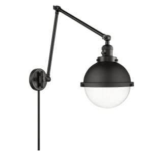 A thumbnail of the Innovations Lighting 238-13-9 Hampden Sconce Matte Black / Clear