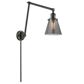 A thumbnail of the Innovations Lighting 238 Small Cone Oiled Rubbed Bronze / Smoked