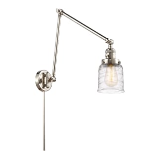 A thumbnail of the Innovations Lighting 238-30-8 Bell Sconce Polished Nickel / Deco Swirl