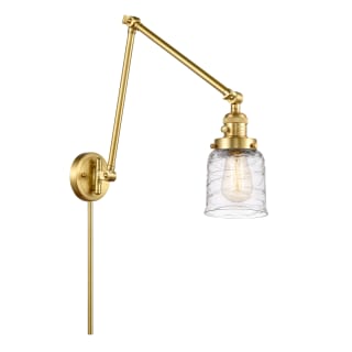A thumbnail of the Innovations Lighting 238-30-8 Bell Sconce Satin Gold / Deco Swirl