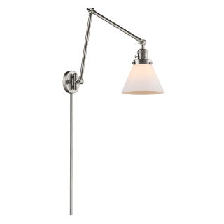 A thumbnail of the Innovations Lighting 238 Large Cone Satin Brushed Nickel / Matte White Cased