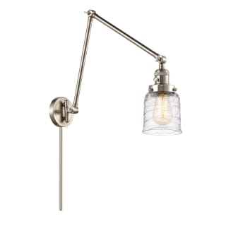 A thumbnail of the Innovations Lighting 238-30-8 Bell Sconce Brushed Satin Nickel / Deco Swirl