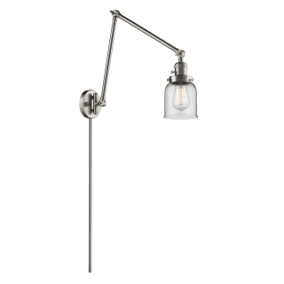 A thumbnail of the Innovations Lighting 238 Small Bell Satin Brushed Nickel / Clear