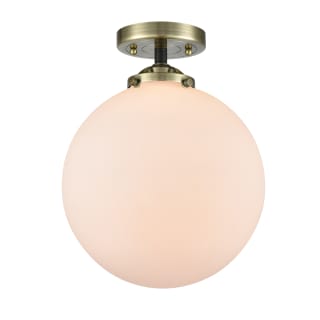 A thumbnail of the Innovations Lighting 284 X-Large Beacon Black Antique Brass / Matte White