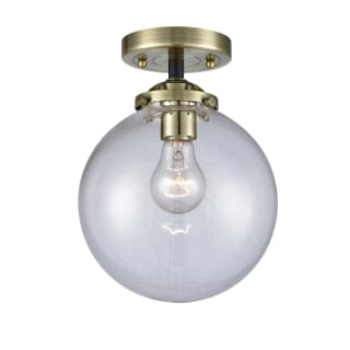 A thumbnail of the Innovations Lighting 284-1C-8 Beacon Black Antique Brass / Clear
