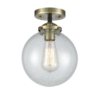 A thumbnail of the Innovations Lighting 284-1C-8 Beacon Black Antique Brass / Seedy