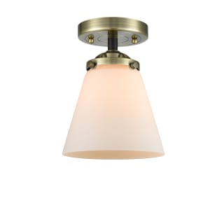 A thumbnail of the Innovations Lighting 284 Small Cone Black Antique Brass / Matte White