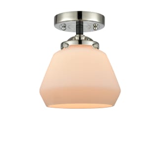 A thumbnail of the Innovations Lighting 284 Fulton Black Polished Nickel / Matte White