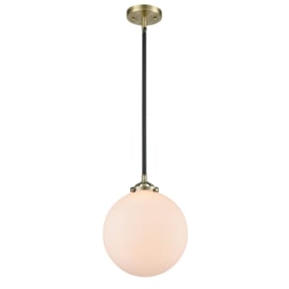 A thumbnail of the Innovations Lighting 284-1S X-Large Beacon Black Antique Brass / Matte White