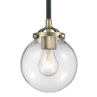 A thumbnail of the Innovations Lighting 284-1S-6 Beacon Black / Antique Brass / Clear