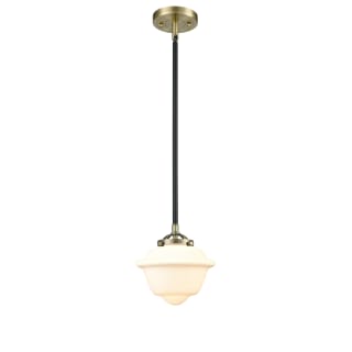 A thumbnail of the Innovations Lighting 284-1S Small Oxford Black Antique Brass / Matte White