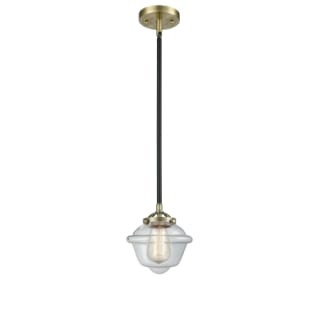 A thumbnail of the Innovations Lighting 284-1S Small Oxford Black Antique Brass / Clear