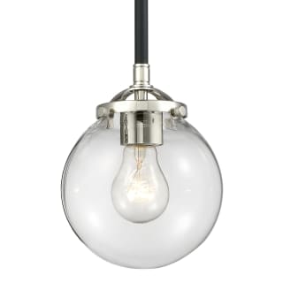 A thumbnail of the Innovations Lighting 284-1S-6 Beacon Black / Polished Nickel / Clear