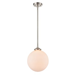 A thumbnail of the Innovations Lighting 284-1S X-Large Beacon Brushed Satin Nickel / Matte White