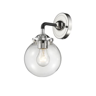 A thumbnail of the Innovations Lighting 284-1W-6 Beacon Black Polished Nickel / Clear