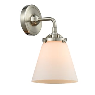 A thumbnail of the Innovations Lighting 284-1W Small Cone Brushed Satin Nickel / Matte White Cased