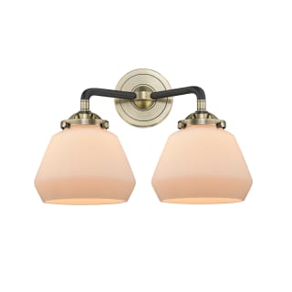 A thumbnail of the Innovations Lighting 284-2W Fulton Black Antique Brass / Matte White Cased