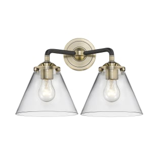 A thumbnail of the Innovations Lighting 284-2W Large Cone Black Antique Brass / Clear