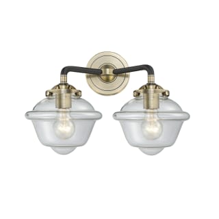 A thumbnail of the Innovations Lighting 284-2W Small Oxford Black Antique Brass / Clear