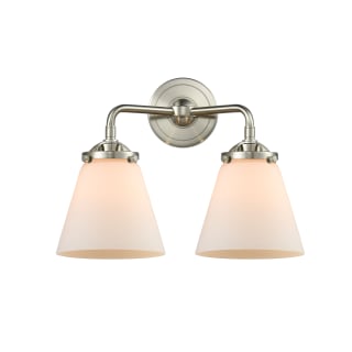 A thumbnail of the Innovations Lighting 284-2W Small Cone Brushed Satin Nickel / Matte White Cased