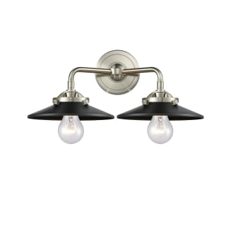 A thumbnail of the Innovations Lighting 284-2W Railroad Brushed Satin Nickel / Matte Black