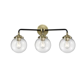 A thumbnail of the Innovations Lighting 284-3W-6 Beacon Black Antique Brass / Clear