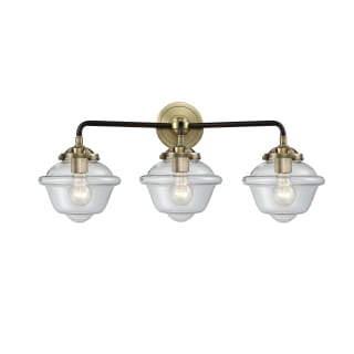 A thumbnail of the Innovations Lighting 284-3W Small Oxford Black Antique Brass / Clear