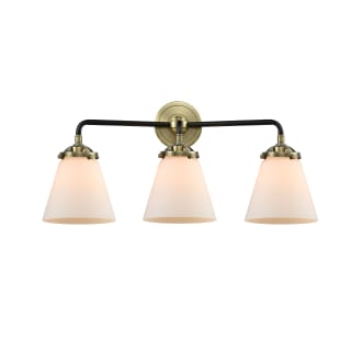 A thumbnail of the Innovations Lighting 284-3W Small Cone Black Antique Brass / Matte White Cased