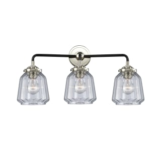 A thumbnail of the Innovations Lighting 284-3W Chatham Black Polished Nickel / Clear