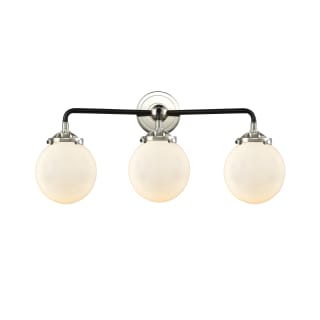 A thumbnail of the Innovations Lighting 284-3W-6 Beacon Black Polished Nickel / Gloss White