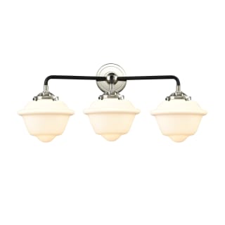 A thumbnail of the Innovations Lighting 284-3W Small Oxford Black Polished Nickel / Matte White Cased