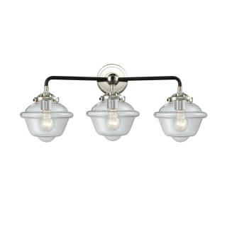 A thumbnail of the Innovations Lighting 284-3W Small Oxford Black Polished Nickel / Clear