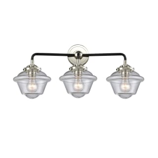 A thumbnail of the Innovations Lighting 284-3W Small Oxford Black Polished Nickel / Seedy