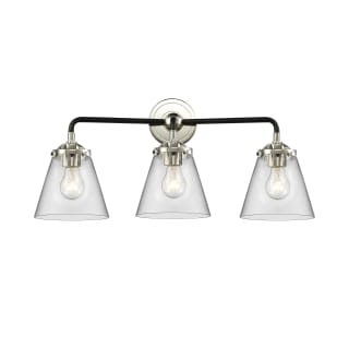 A thumbnail of the Innovations Lighting 284-3W Small Cone Black Polished Nickel / Clear