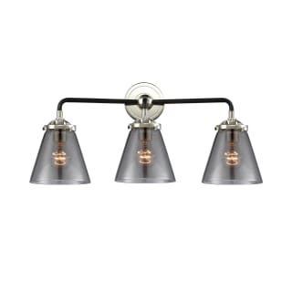 A thumbnail of the Innovations Lighting 284-3W Small Cone Black Polished Nickel / Smoked