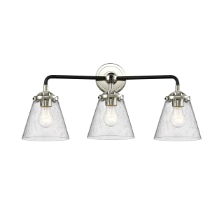 A thumbnail of the Innovations Lighting 284-3W Small Cone Black Polished Nickel / Seedy