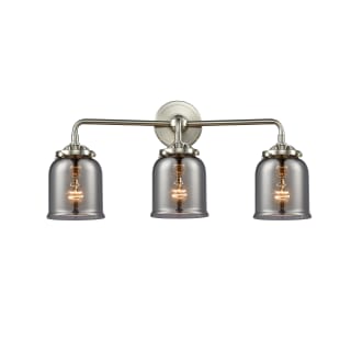 A thumbnail of the Innovations Lighting 284-3W Small Bell Brushed Satin Nickel / Smoked