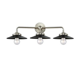 A thumbnail of the Innovations Lighting 284-3W Railroad Brushed Satin Nickel / Matte Black