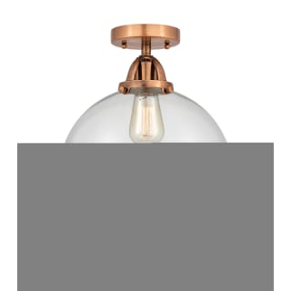 A thumbnail of the Innovations Lighting 288-1C-15-12 Beacon Semi-Flush Antique Copper / Clear