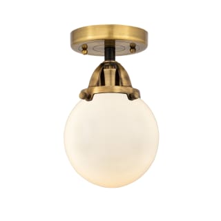A thumbnail of the Innovations Lighting 288-1C-10-6 Beacon Semi-Flush Black Antique Brass / Matte White